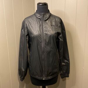 Nike The Athletic Dept. Medium Dark Gray Rain Wind Breaker Full Zip Jacket